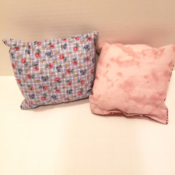 2 Handmade Tooth Fairy Pillows, Blue and Red - Picture 4 of 4